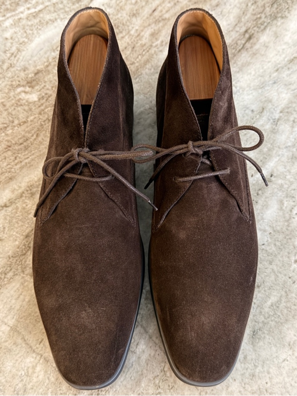 TODS BROWN SUEDE CHULKA BOOTS 9 / US 10.5 MADE IN ITALY ANKLE $1095 Lace Up
